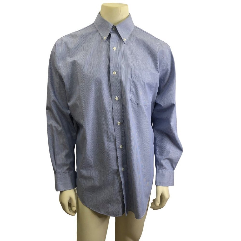 LAUREN RALPH LAUREN CLASSIC FIT‎ NON IRON BUTTON DOWN SHIRT size 17  34-35
